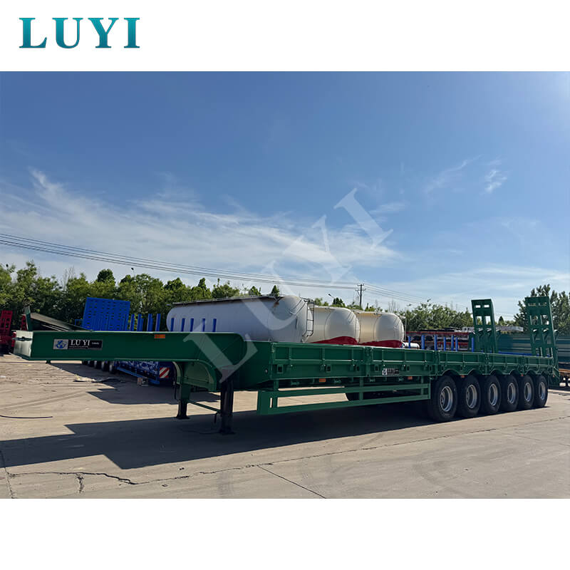 Új eredmény a transznacionális együttműködésben! A LUYI 6 tengelyes hattyúnyakú alacsony ágyású félpótkocsikat tételben szállítják Mauritániába