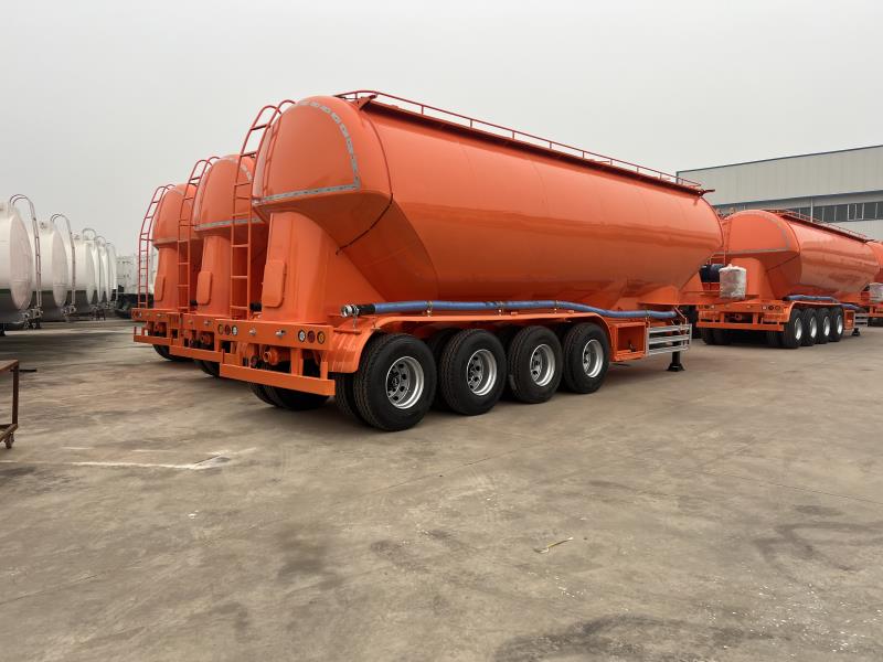 27CBM Cementpor tartály pótkocsi ömlesztett cement, pernye és száraz por szállításához