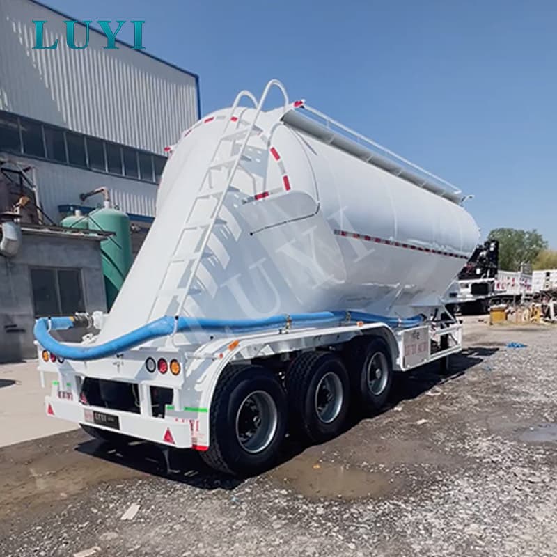 27CBM portartály félpótkocsi cement, pernye és száraz ömlesztett szállításhoz