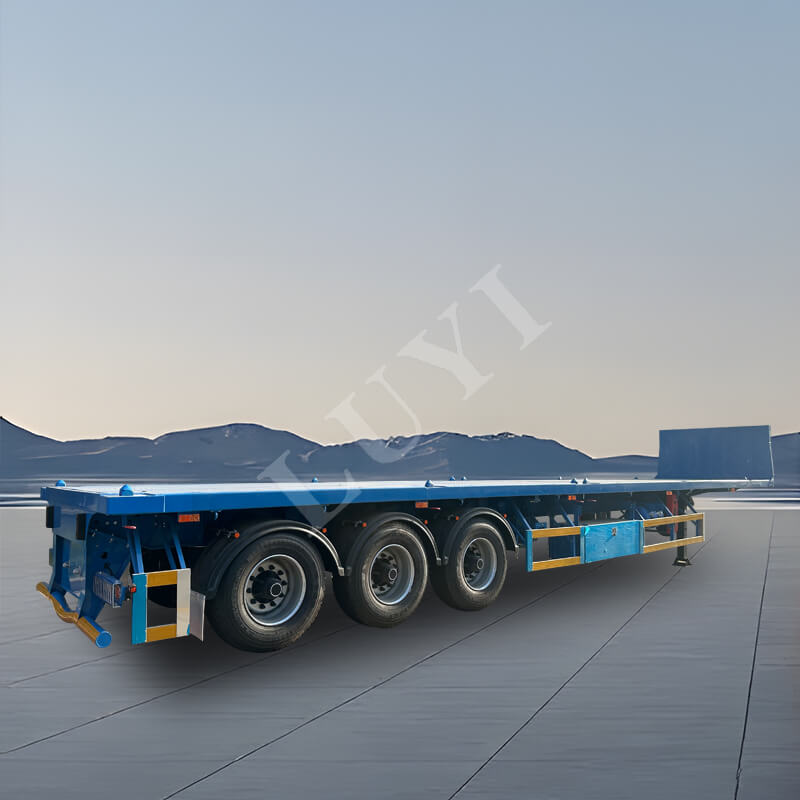 3 tengelyes 40 tonnás platós félpótkocsi