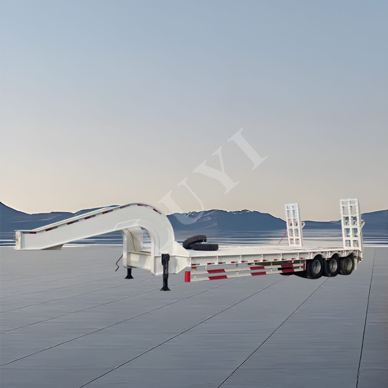 3 tengelyes 40 tonnás alacsony ágyas pótkocsi