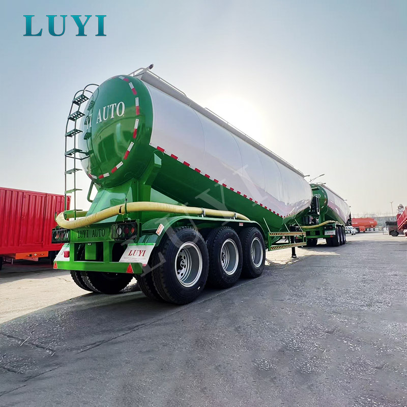 3 tengelyes, 60 m³-es portartály félpótkocsi cementhez, pernyéhez és száraz ömlesztett porokhoz