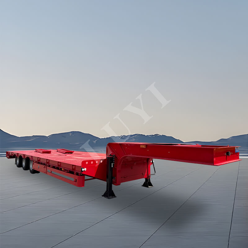 3 tengelyes 80 tonnás alacsony alvázú félpótkocsi