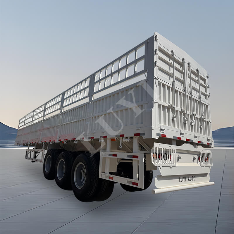 3 tengelyes, 80 tonnás és 100 tonnás szénacél, többfunkciós tét félpótkocsi 3 tengelyes, 80 tonnás és 100 tonnás szénacél, többfunkciós tét félpótkocsi