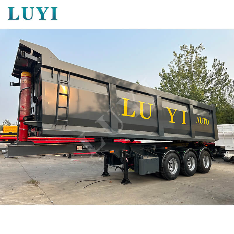 3 tengelyes hátsó billenős hidraulikus félpótkocsi eladó