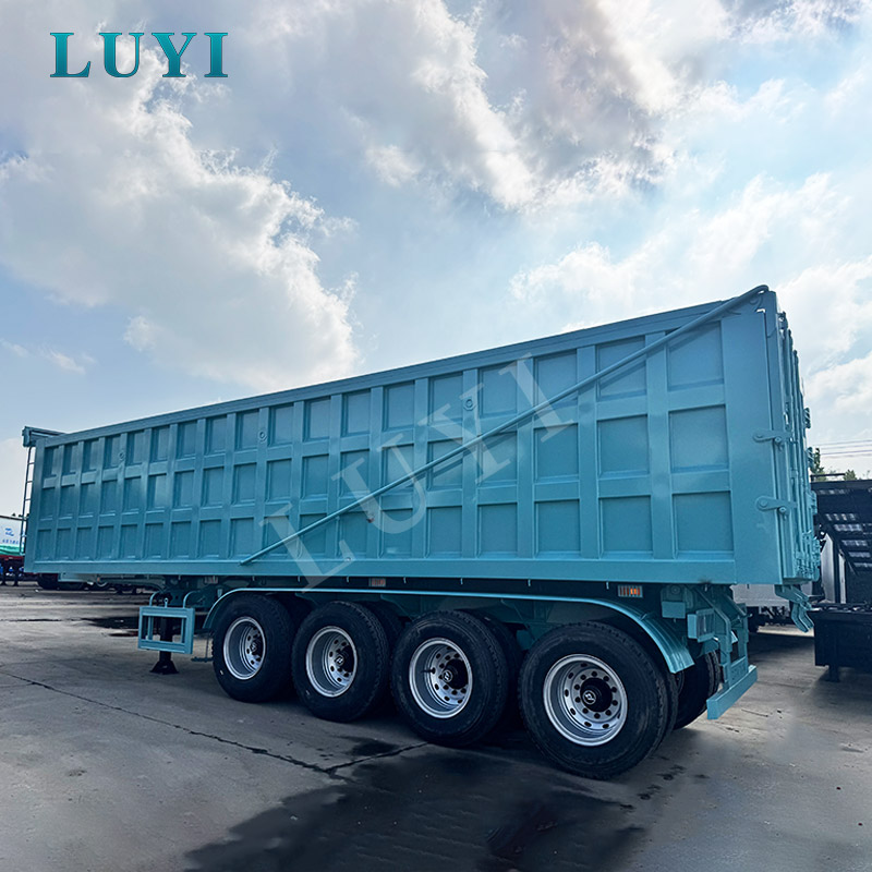 4 tengelyes 80 tonnás hátsó billenő billenő pótkocsi