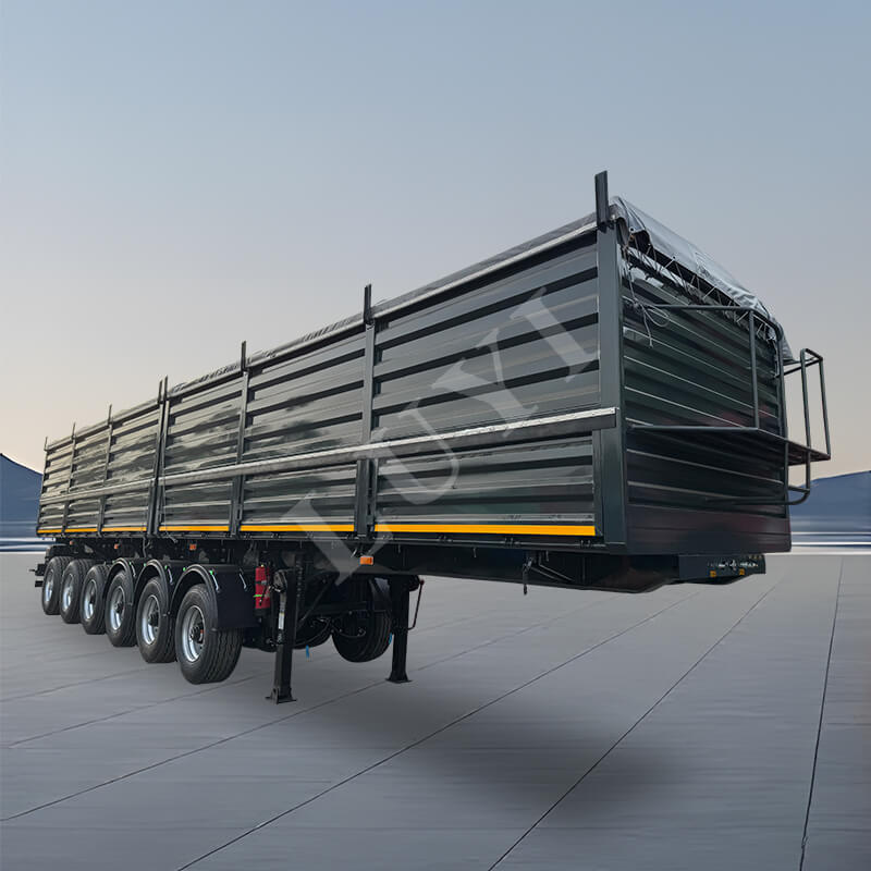 6 tengelyes kerítéslemez Félpótkocsi