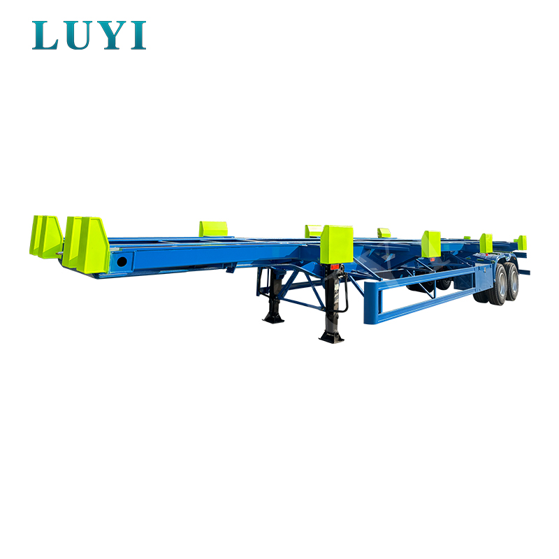 60 tonnás Dock Container Transport Skeletal Félpótkocsi