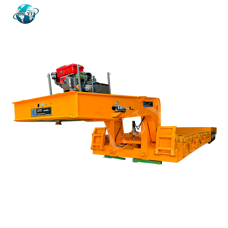 80 tonnás levehető gooseneck alacsony félpótkocsi