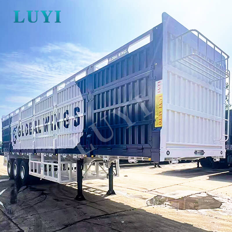 Vadonatúj 3 tengelyes nagy teherbírású, 100 tonnás levehető, magas oldalas félpótkocsi