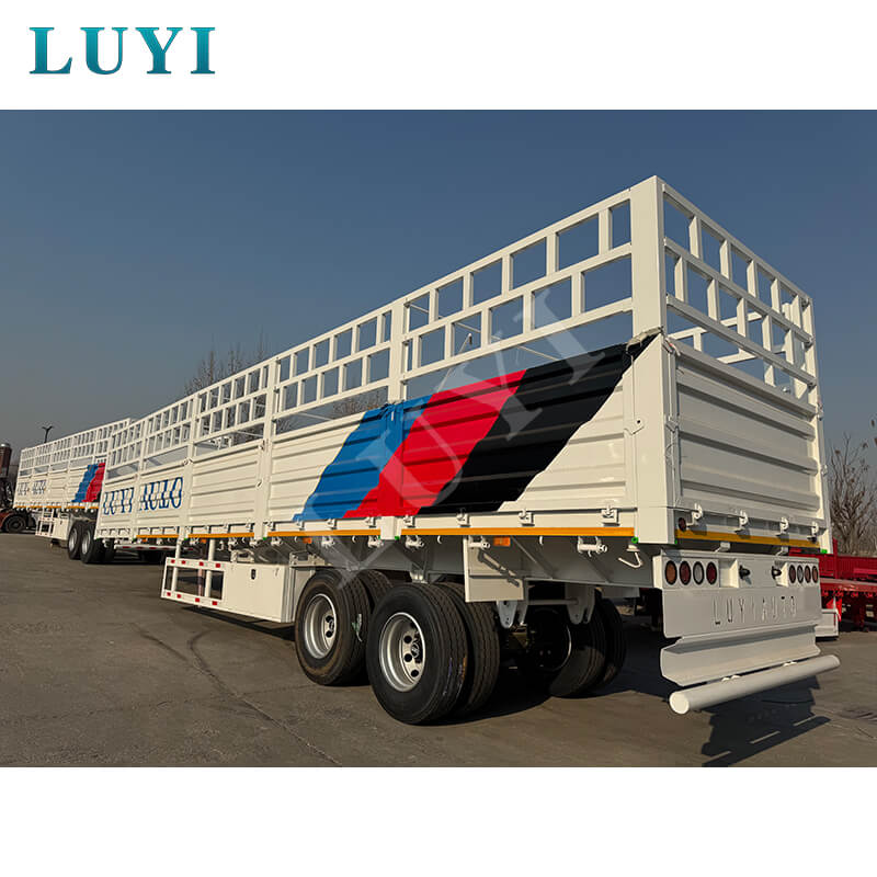 Kiváló minőségű 30 tonnás 60 tonnás magas kerítésű félpótkocsi eladó