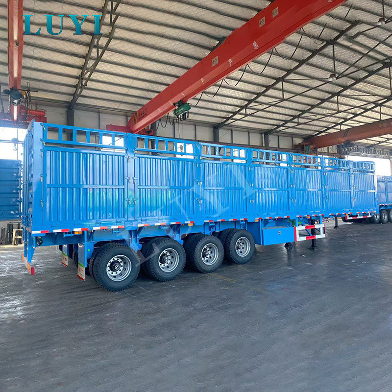 LUYI 3 tengelyes oldalfalú utánfutó: A professzionális választás a biztonságos ömlesztett rakomány szállításához